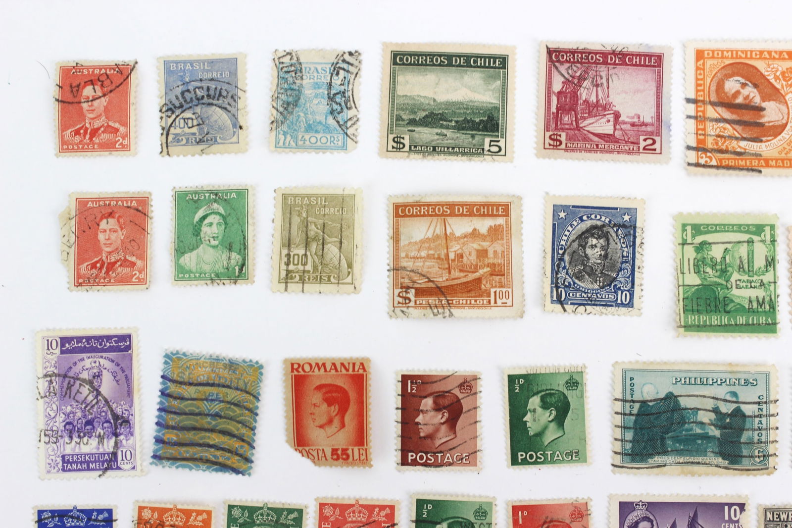 100+ Assorted International Postage Stamps - 2