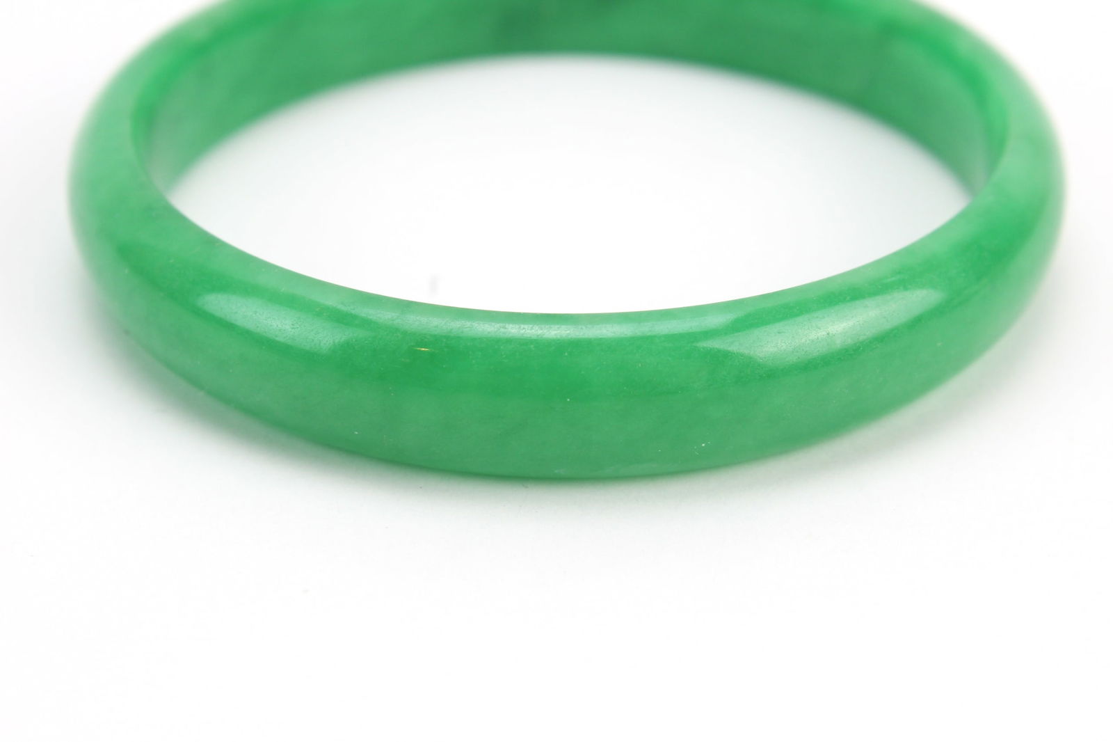 Green Jadeite Bangle Bracelet - 4