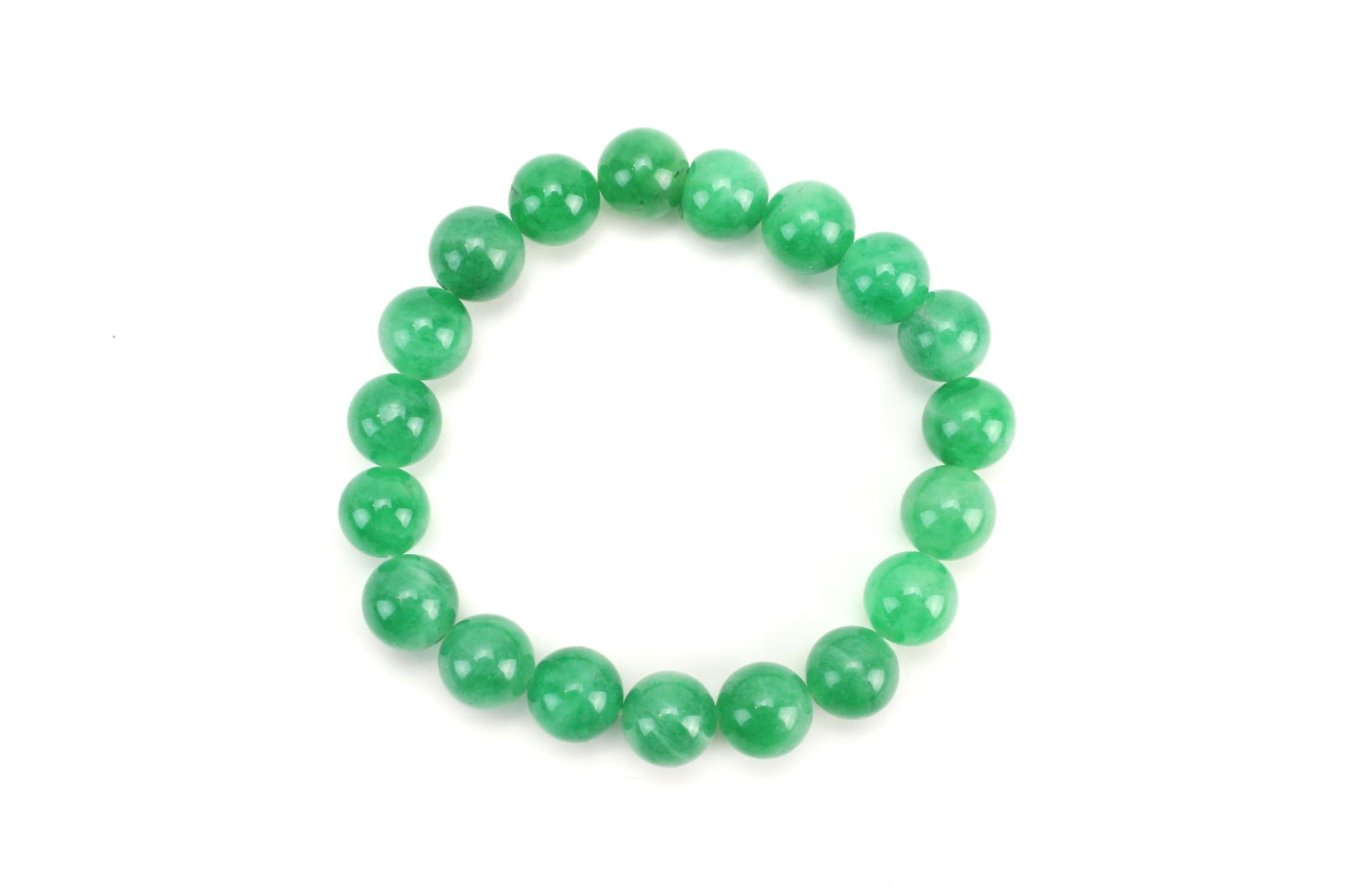 Two Jadeite Bead Bracelets Set - 3