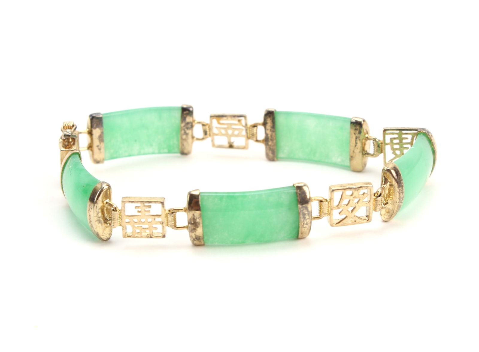 Two Jadeite Bead Bracelets Set - 7