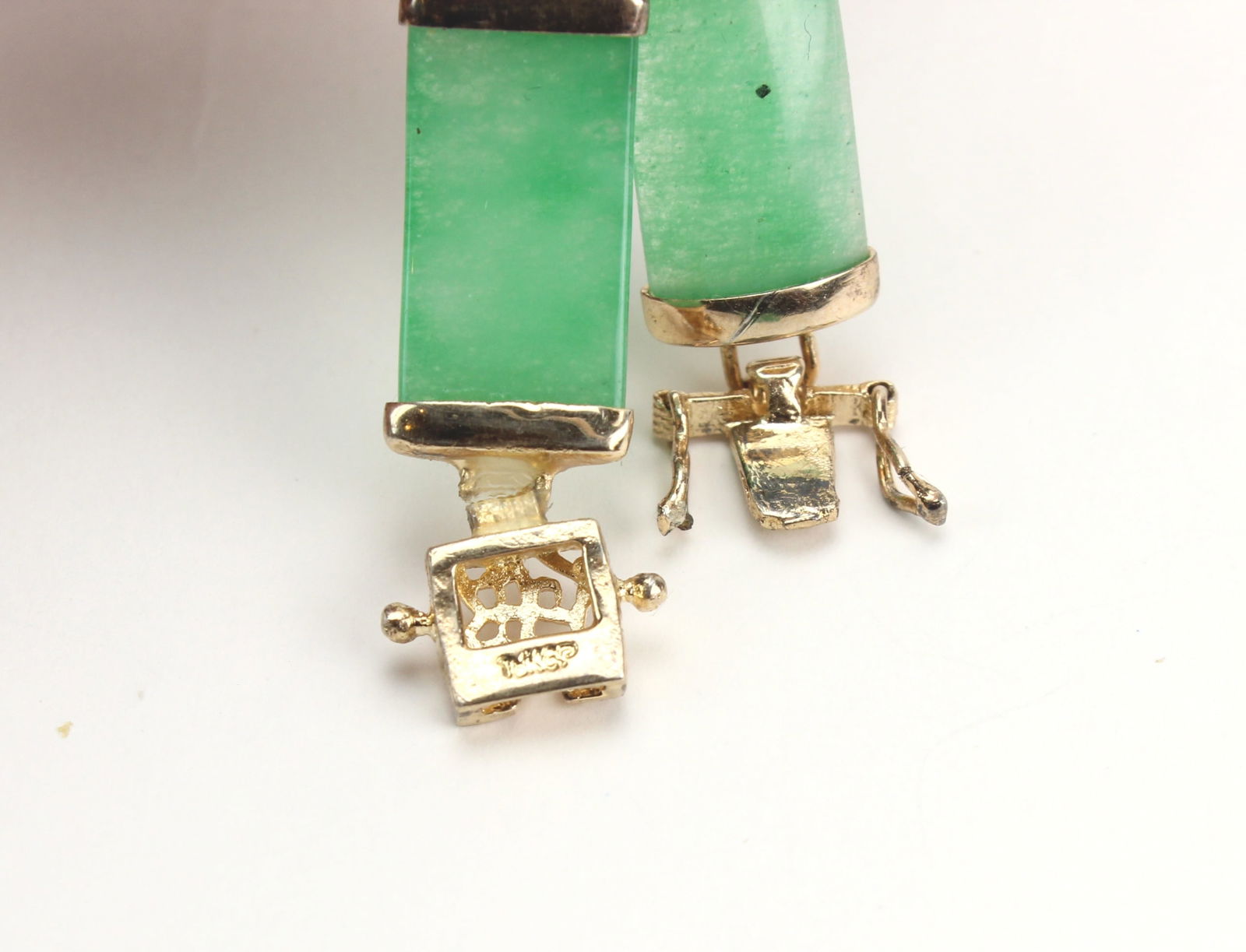 Two Jadeite Bead Bracelets Set - 9