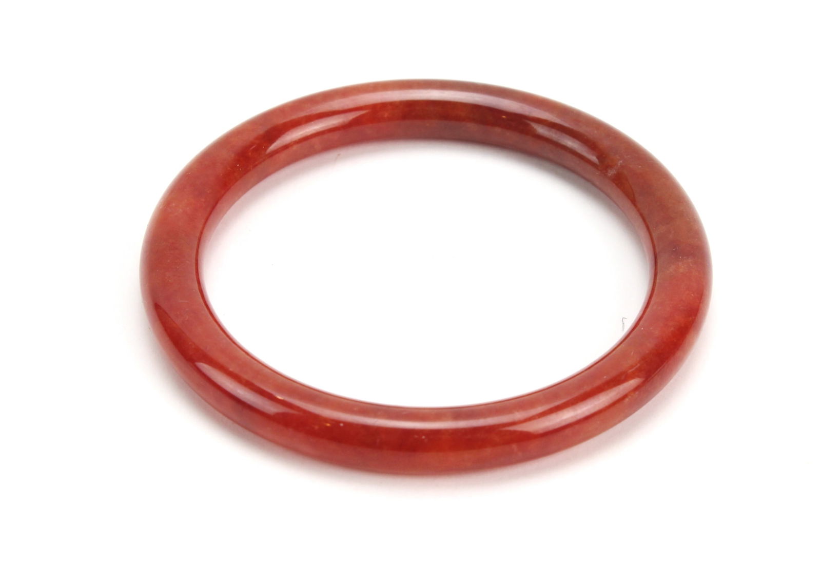 Red Jadeite Bangle Bracelet - 2