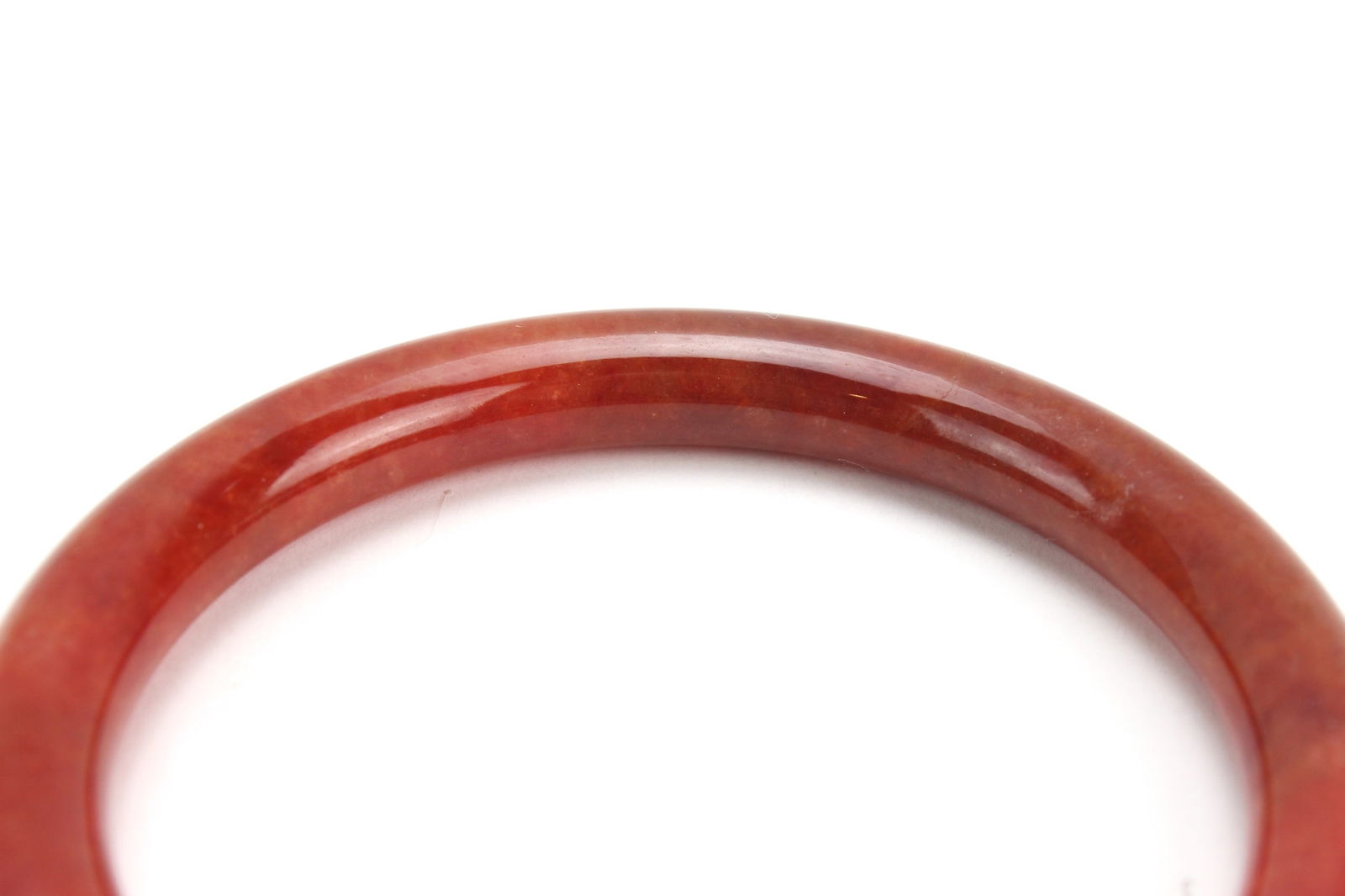 Red Jadeite Bangle Bracelet - 3