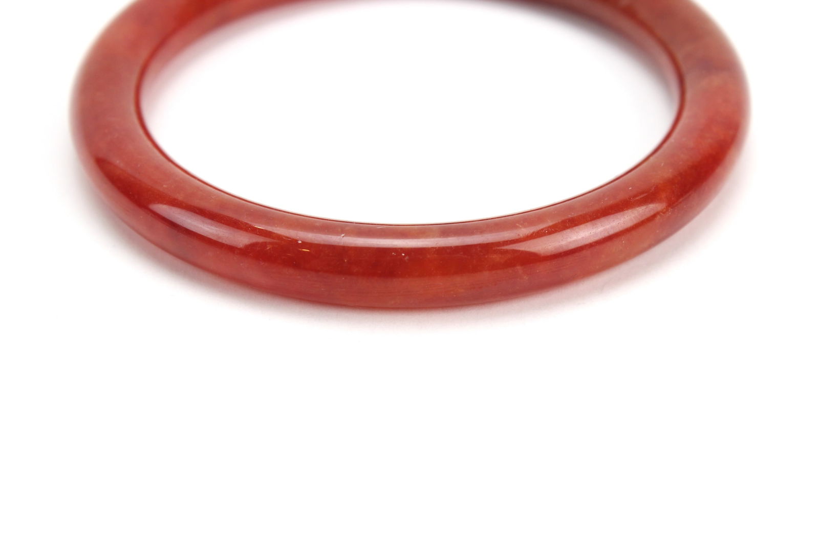 Red Jadeite Bangle Bracelet - 4