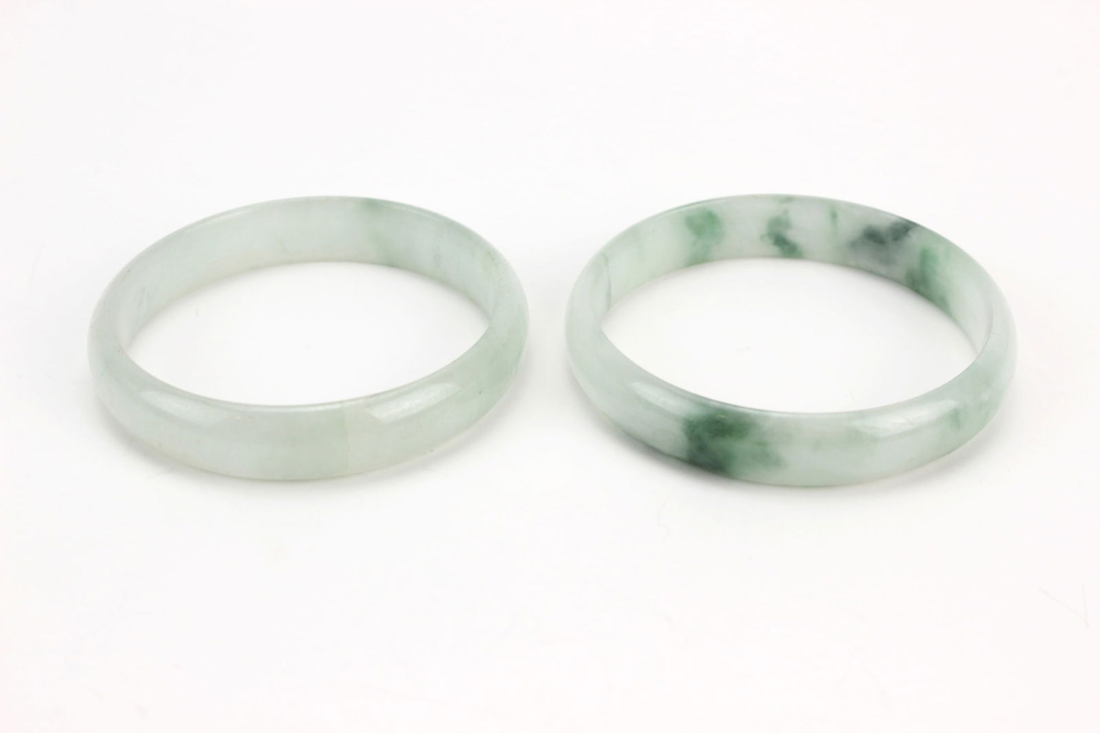 Five Green Jadeite Rings - 4