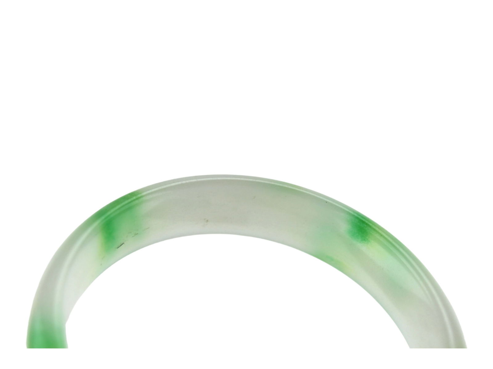 Two Green Jadeite Bangle Bracelets - 3