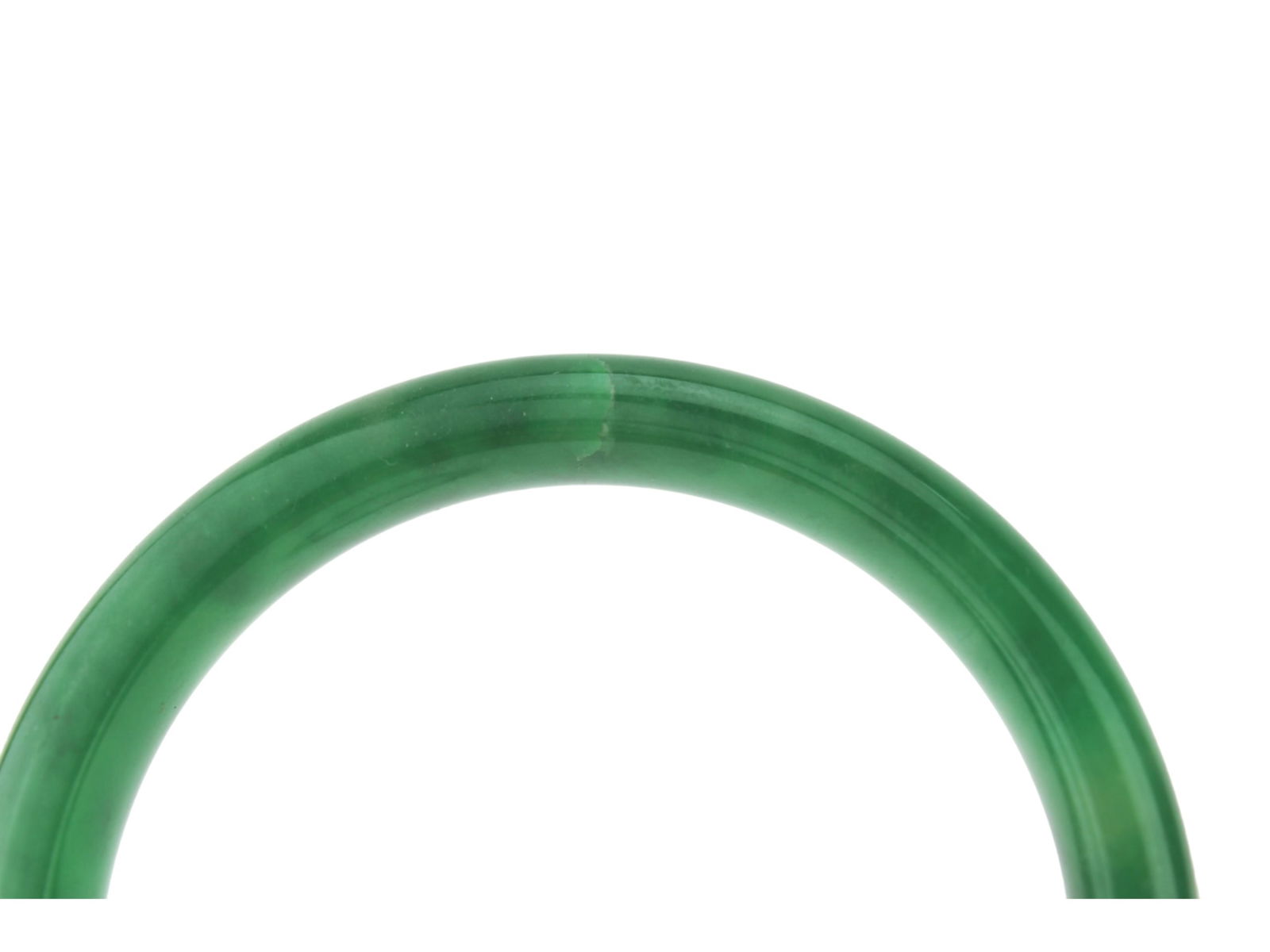 Two Green Jadeite Bangle Bracelets - 5