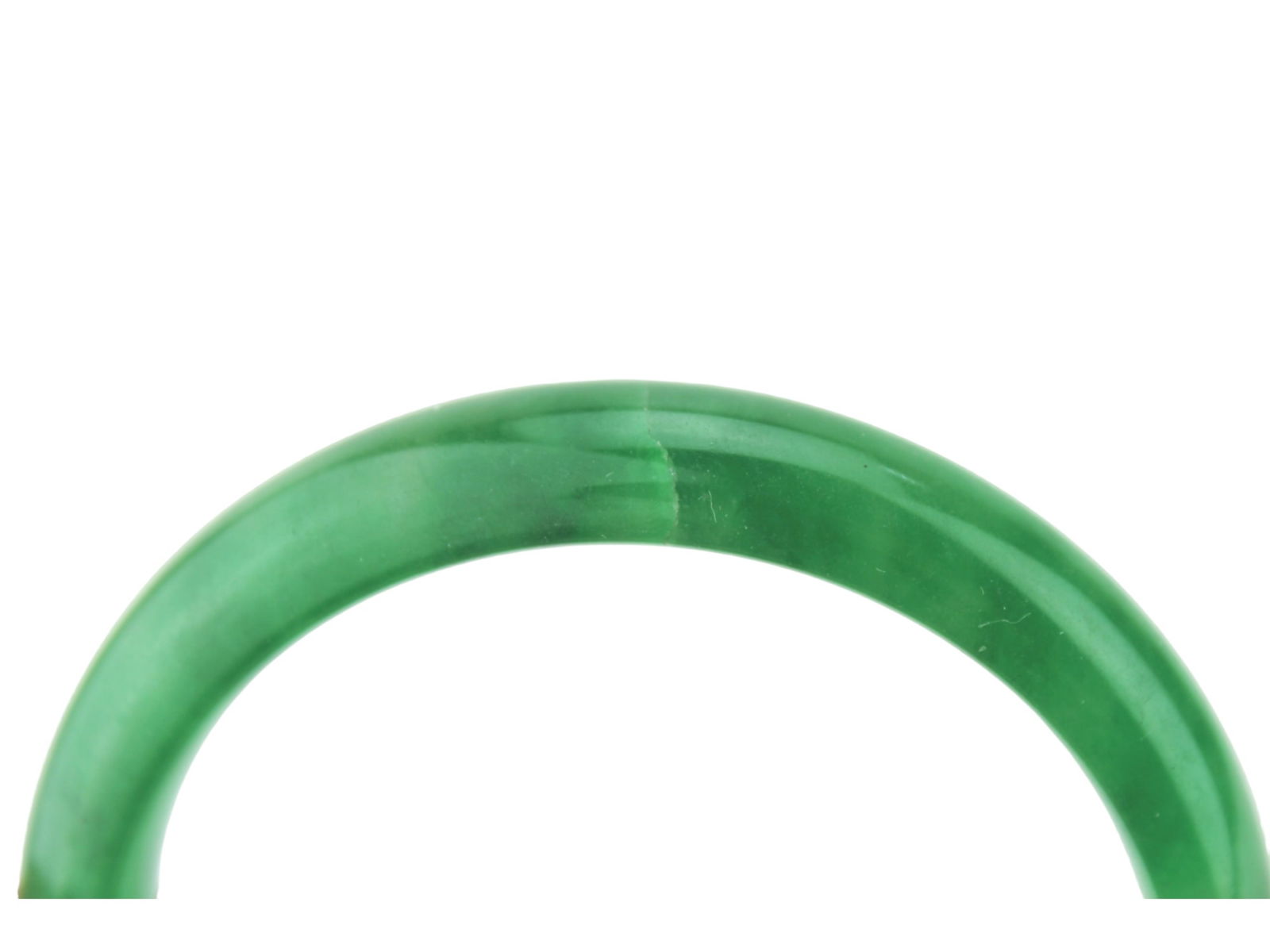 Two Green Jadeite Bangle Bracelets - 6