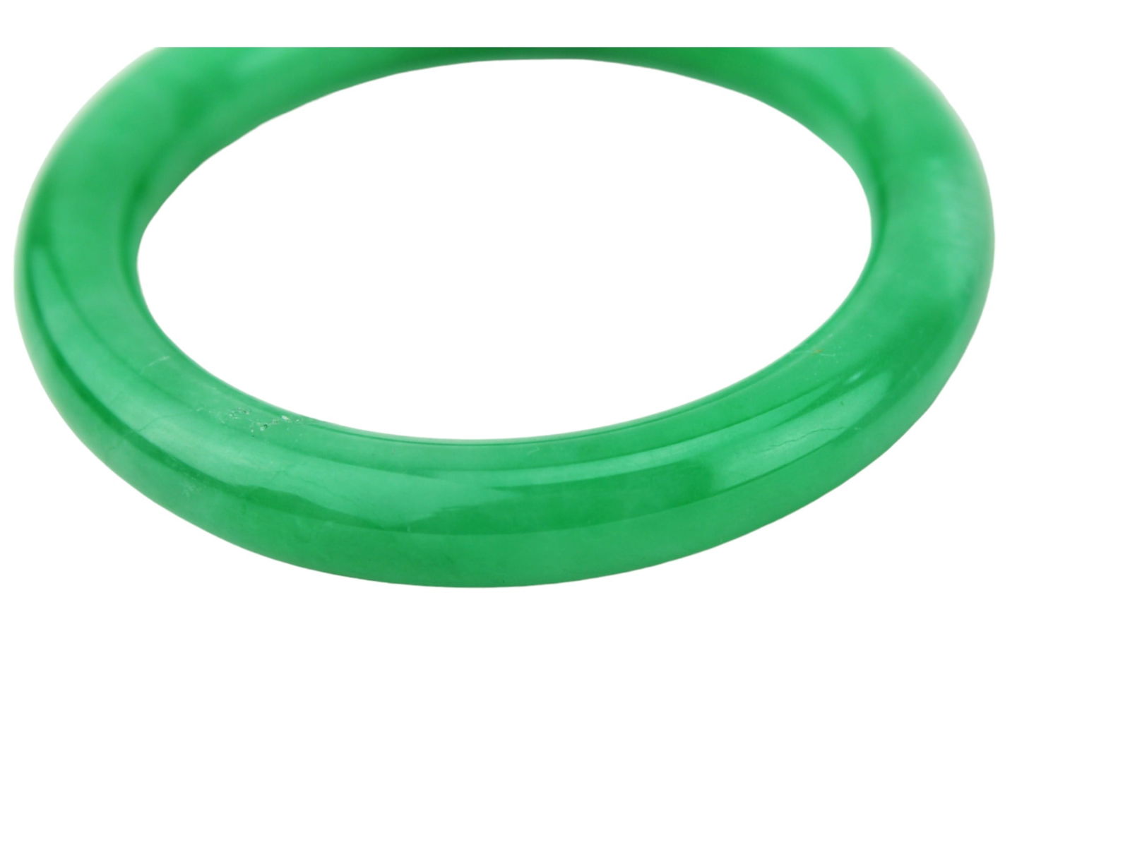 Two Green and Lavender Jadeite Bangles - 4