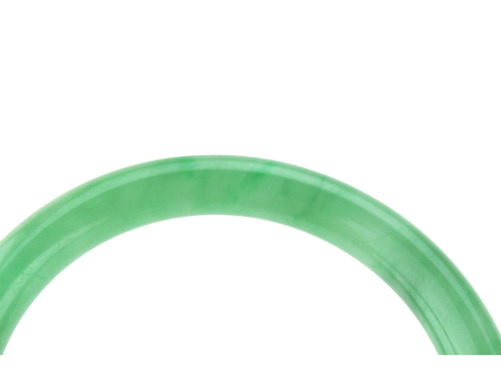 Pair of Translucent Green Jadeite Bangles - 5