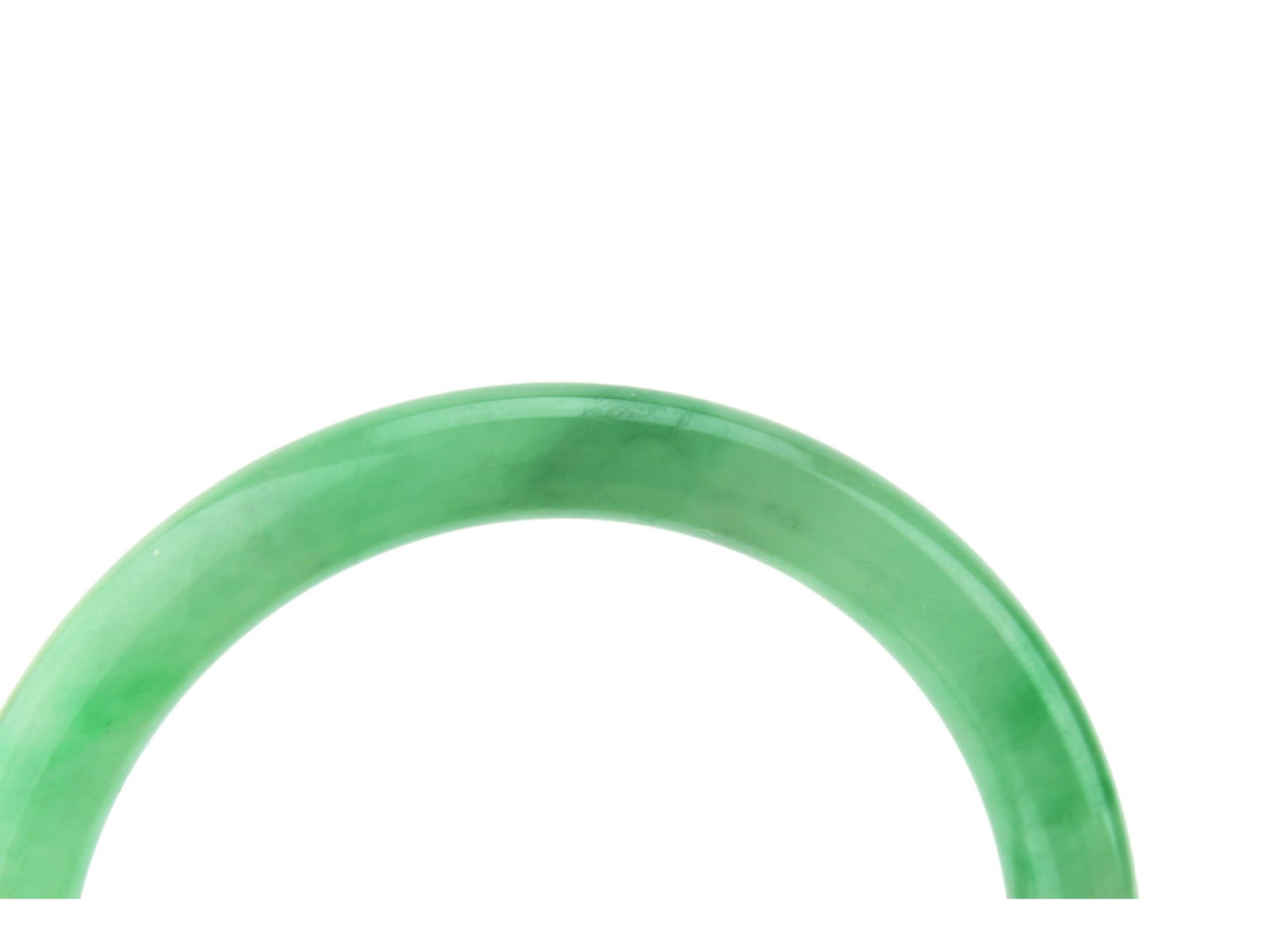 Pair of Translucent Green Jadeite Bangles - 6