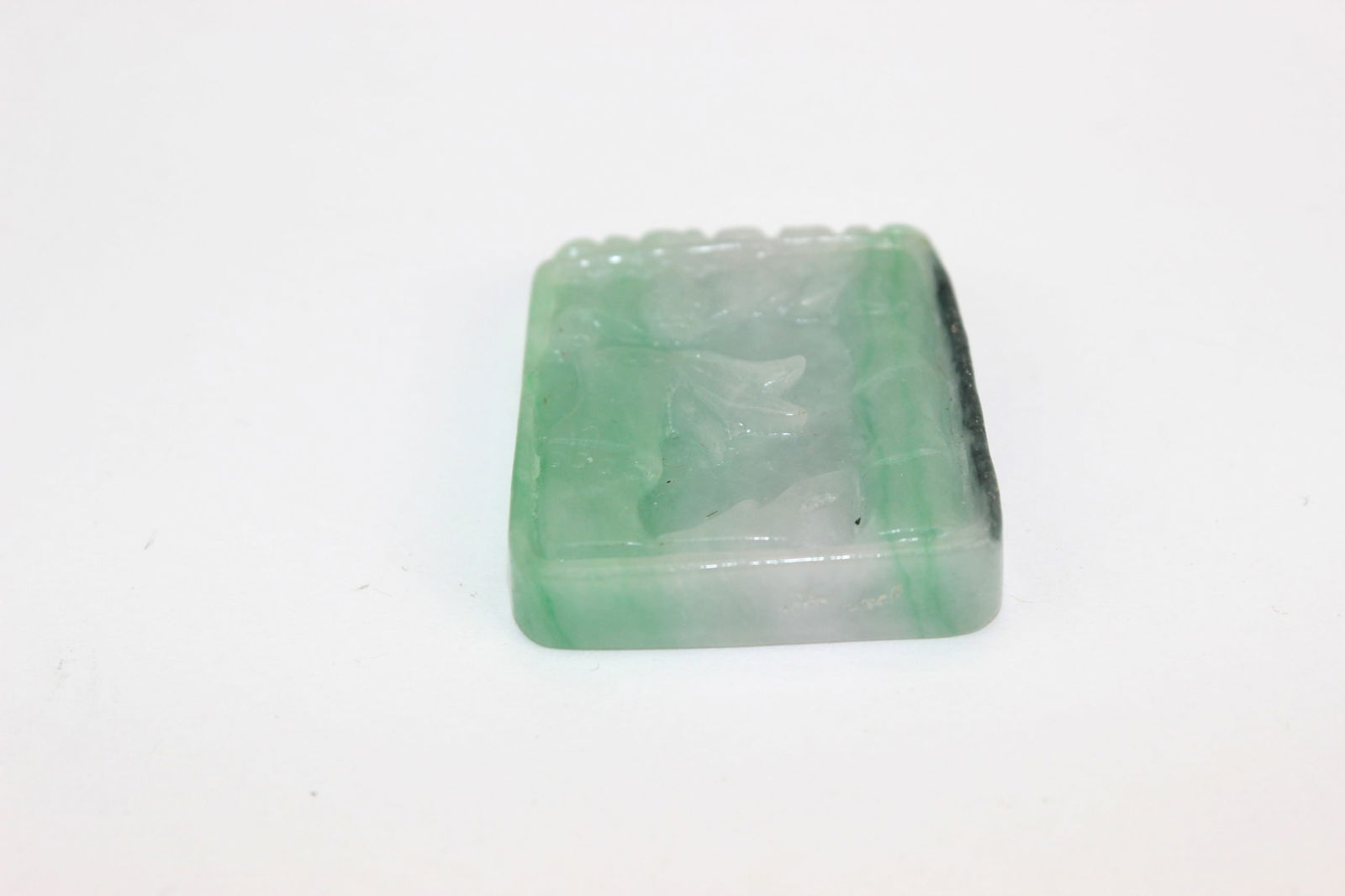 Two Carved Jadeite Pendants - 2