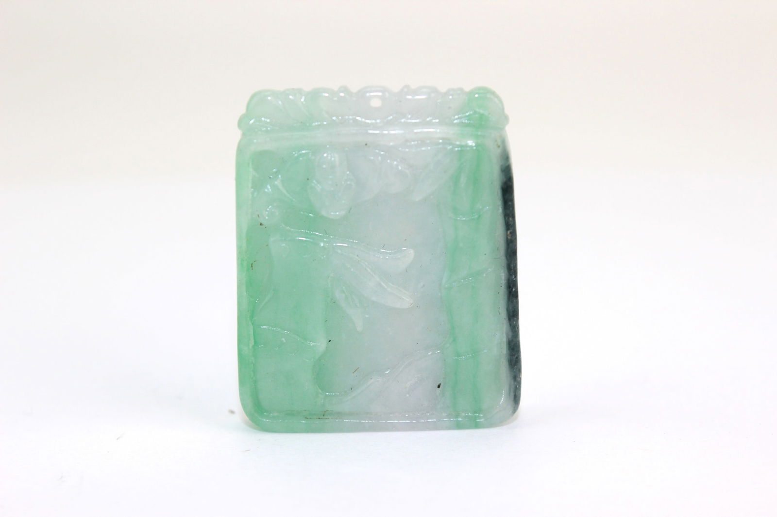 Two Carved Jadeite Pendants - 3