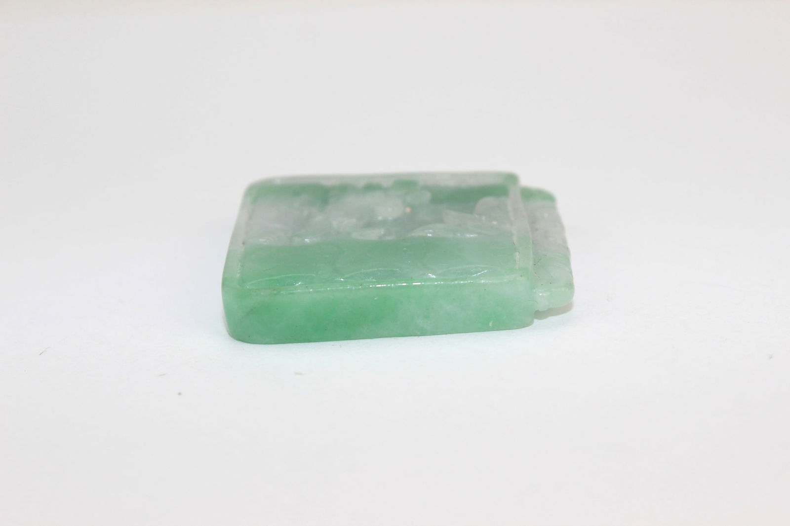 Two Carved Jadeite Pendants - 5
