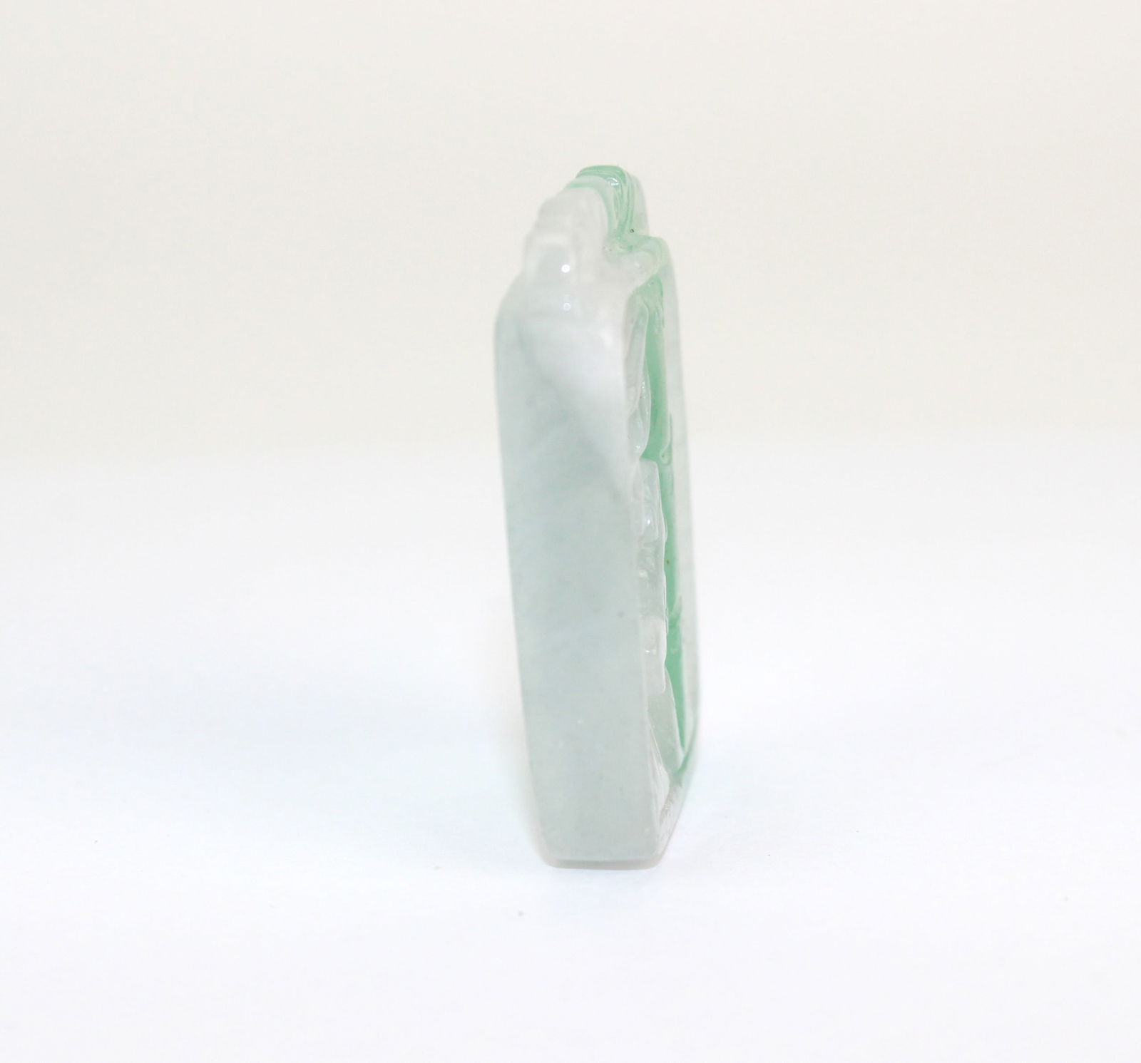 Two Carved Jadeite Pendants - 4
