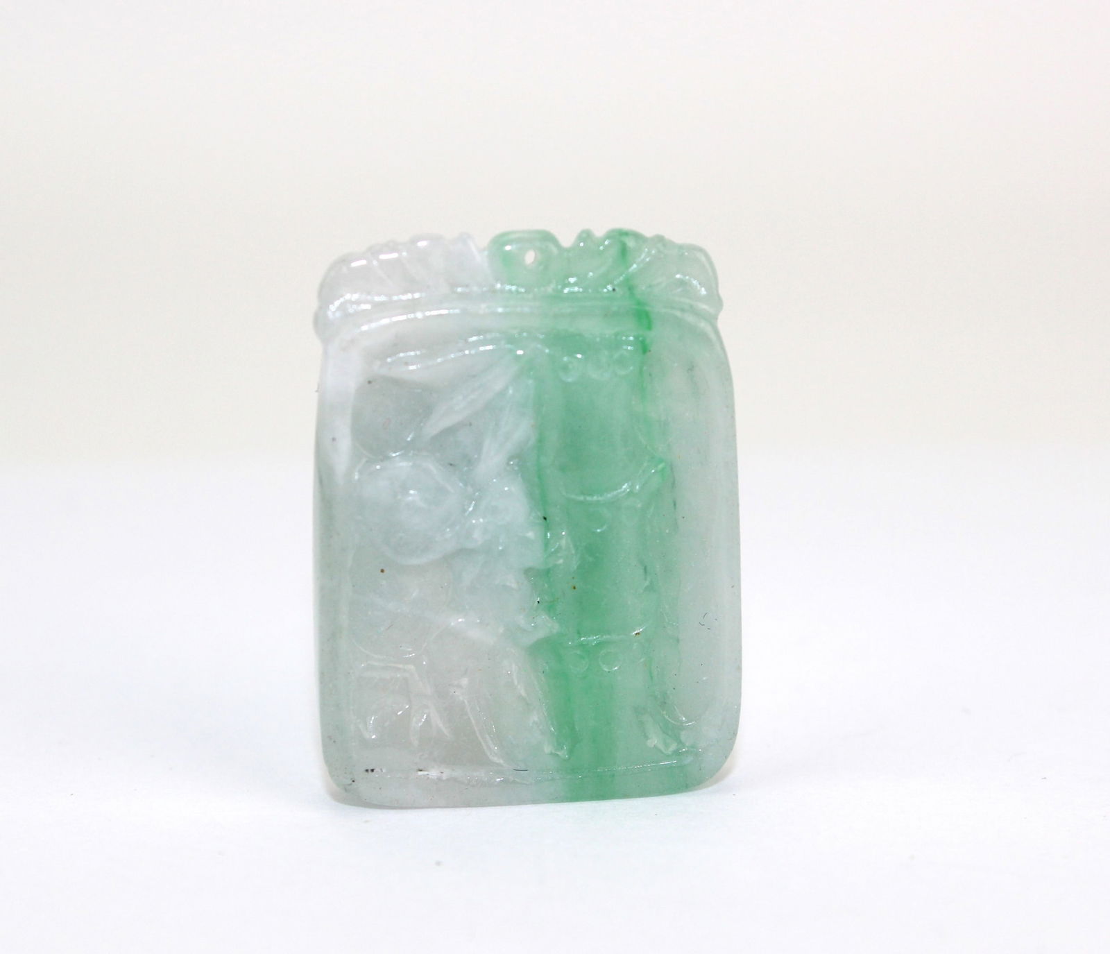 Two Carved Jadeite Pendants - 5