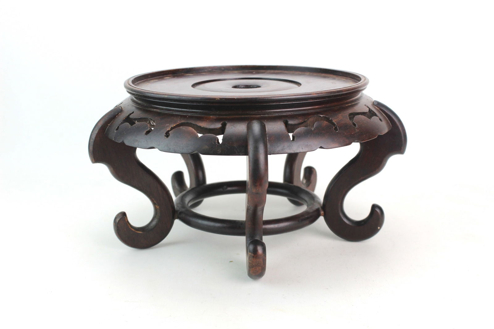Chinese Carved Hardwood Display Stand (1 of 8)