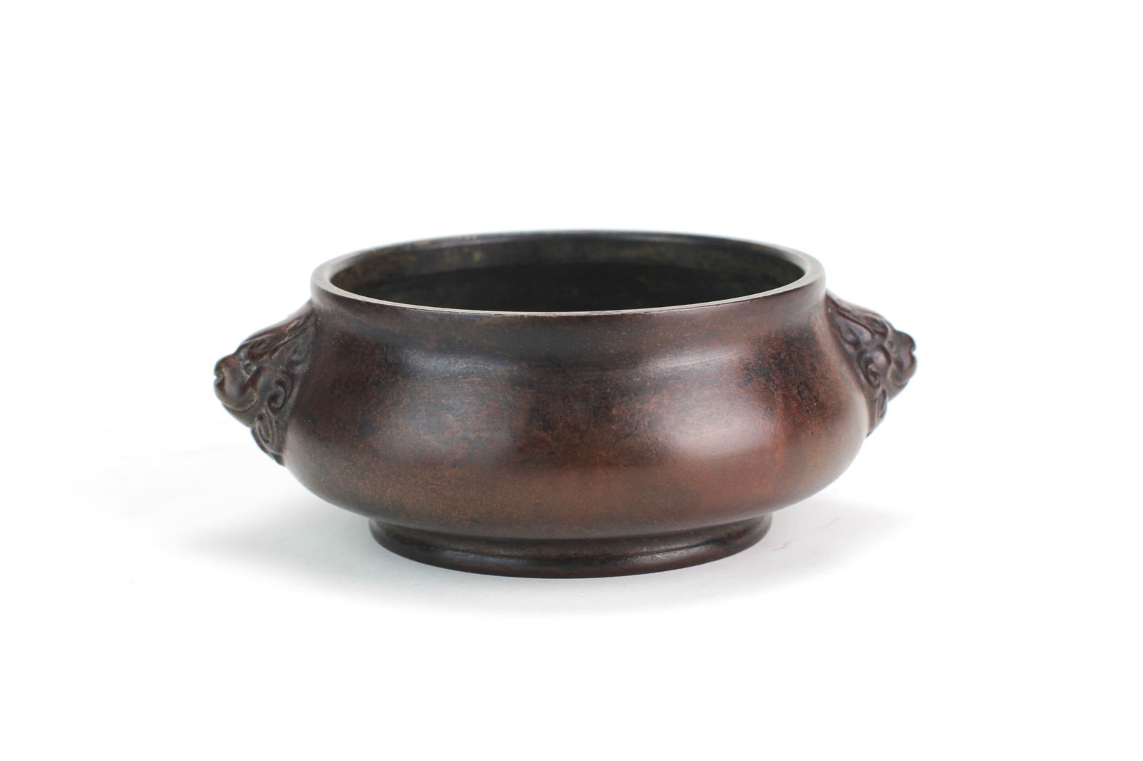 Chinese Bronze Censer with Lion Mask Handles (1 of 8)