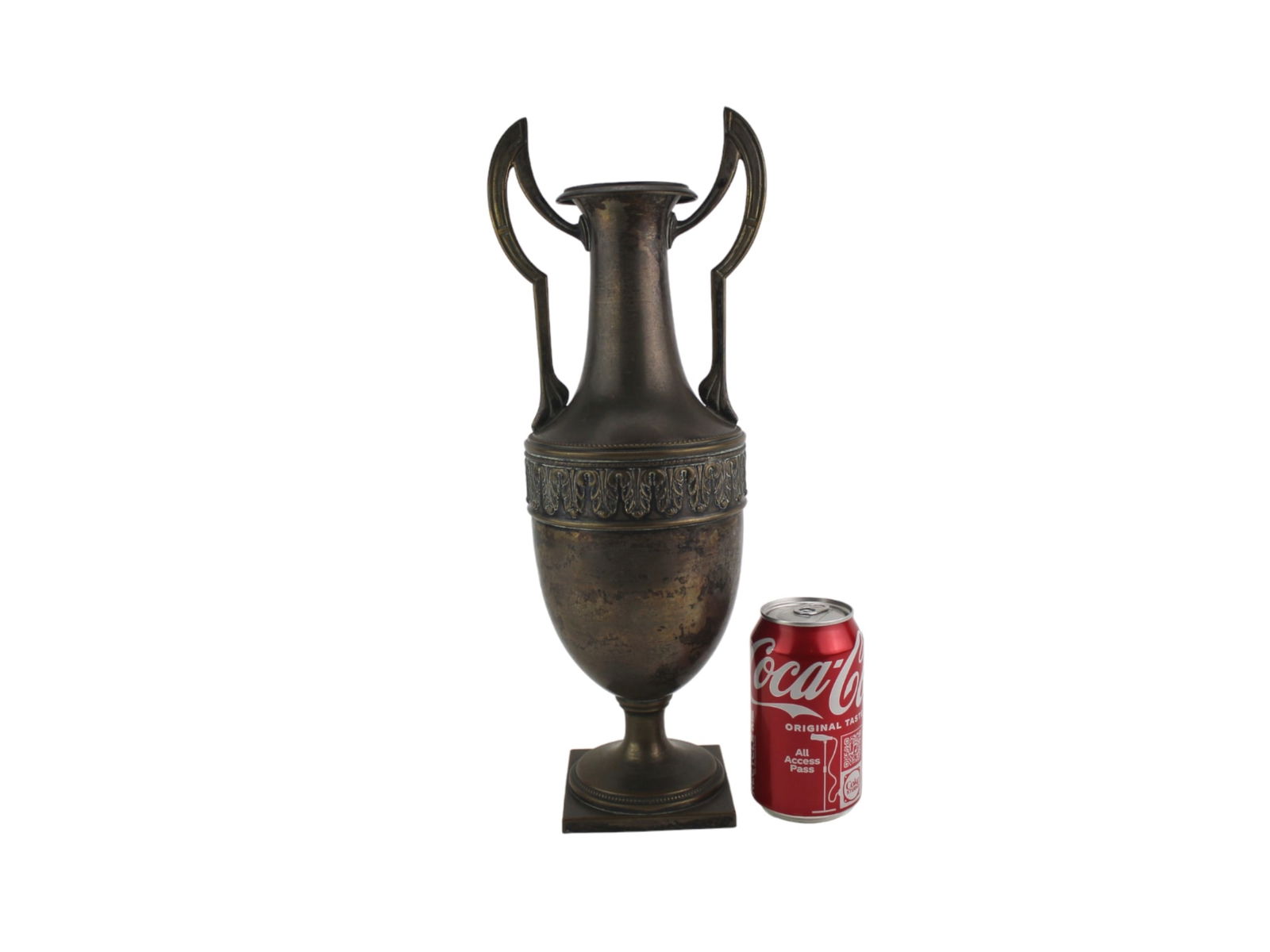 Classical Brass Urn with Handles - 9