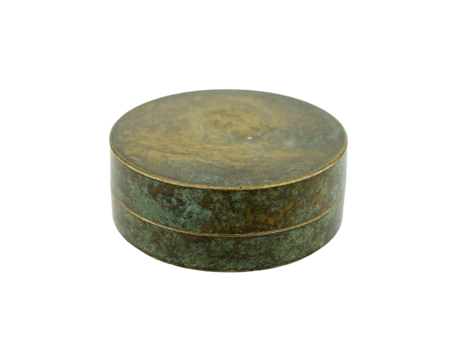 CHNIESE BRONZE ROUND INK BOX - 3