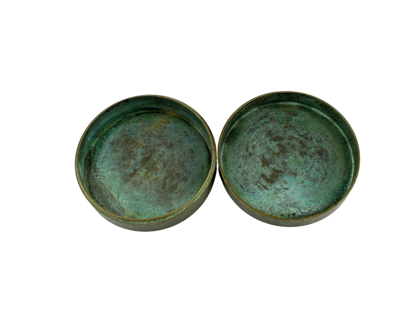 CHNIESE BRONZE ROUND INK BOX - 5