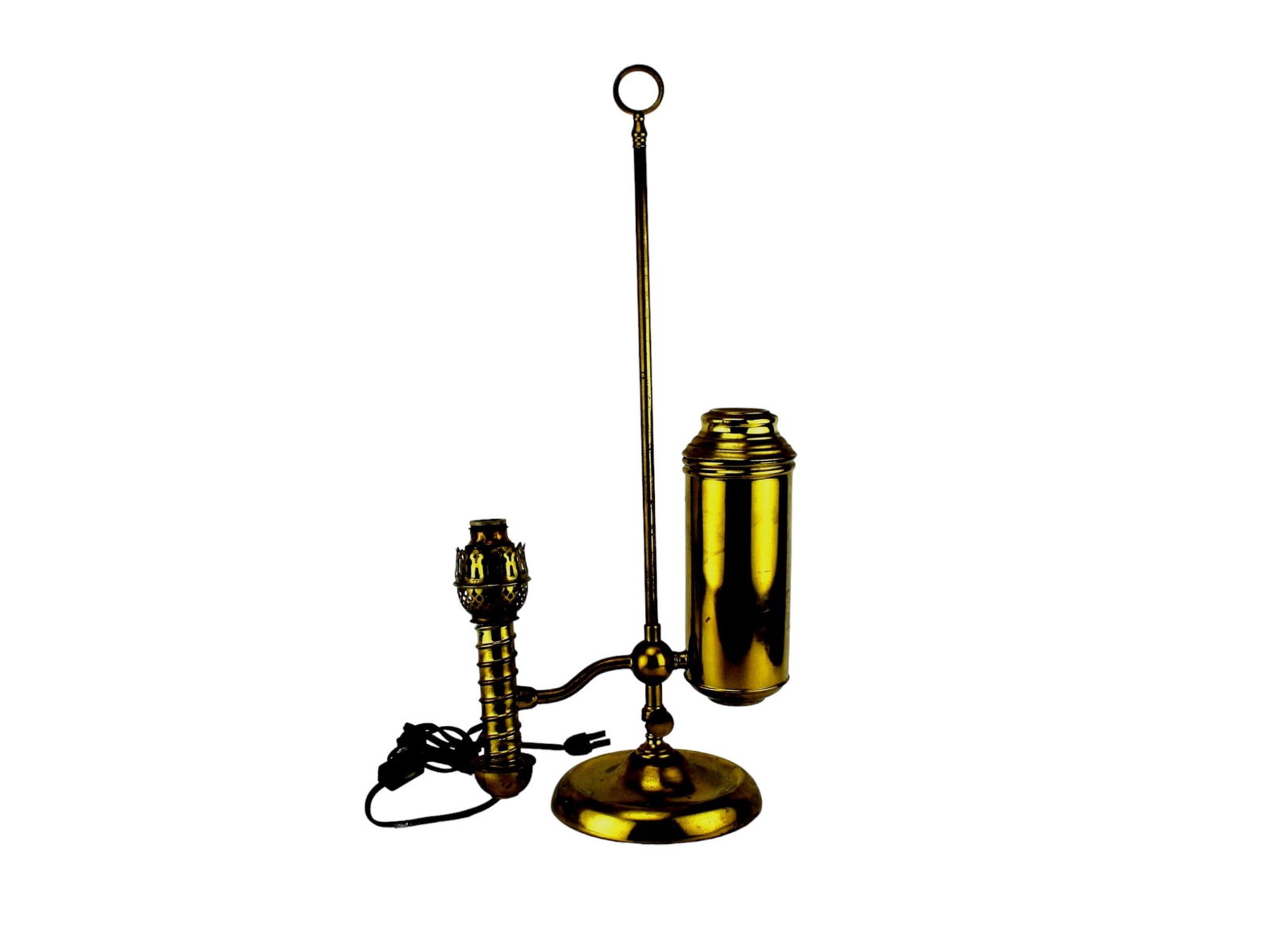 Chinese Brass Oil Lamp Table Lamp (1 of 5)
