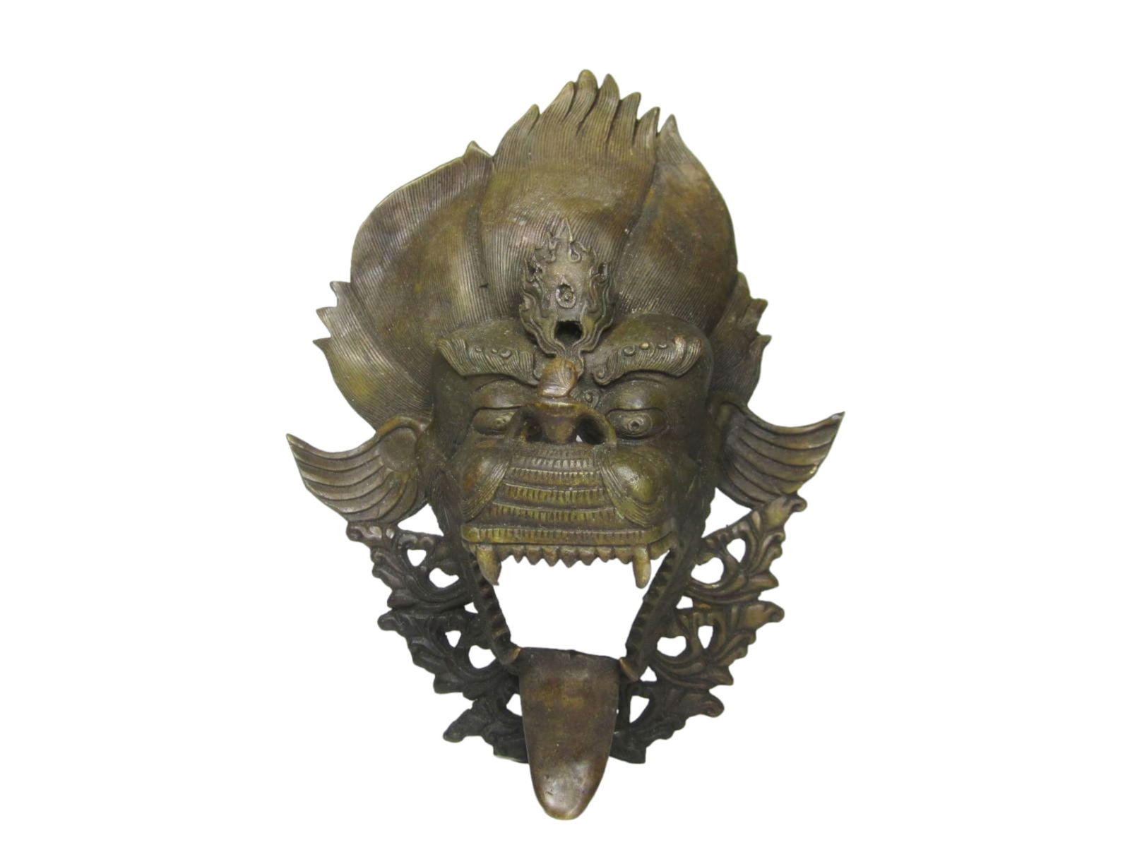 Chinese Bronze Dragon Wall Candle Holder (1 of 6)