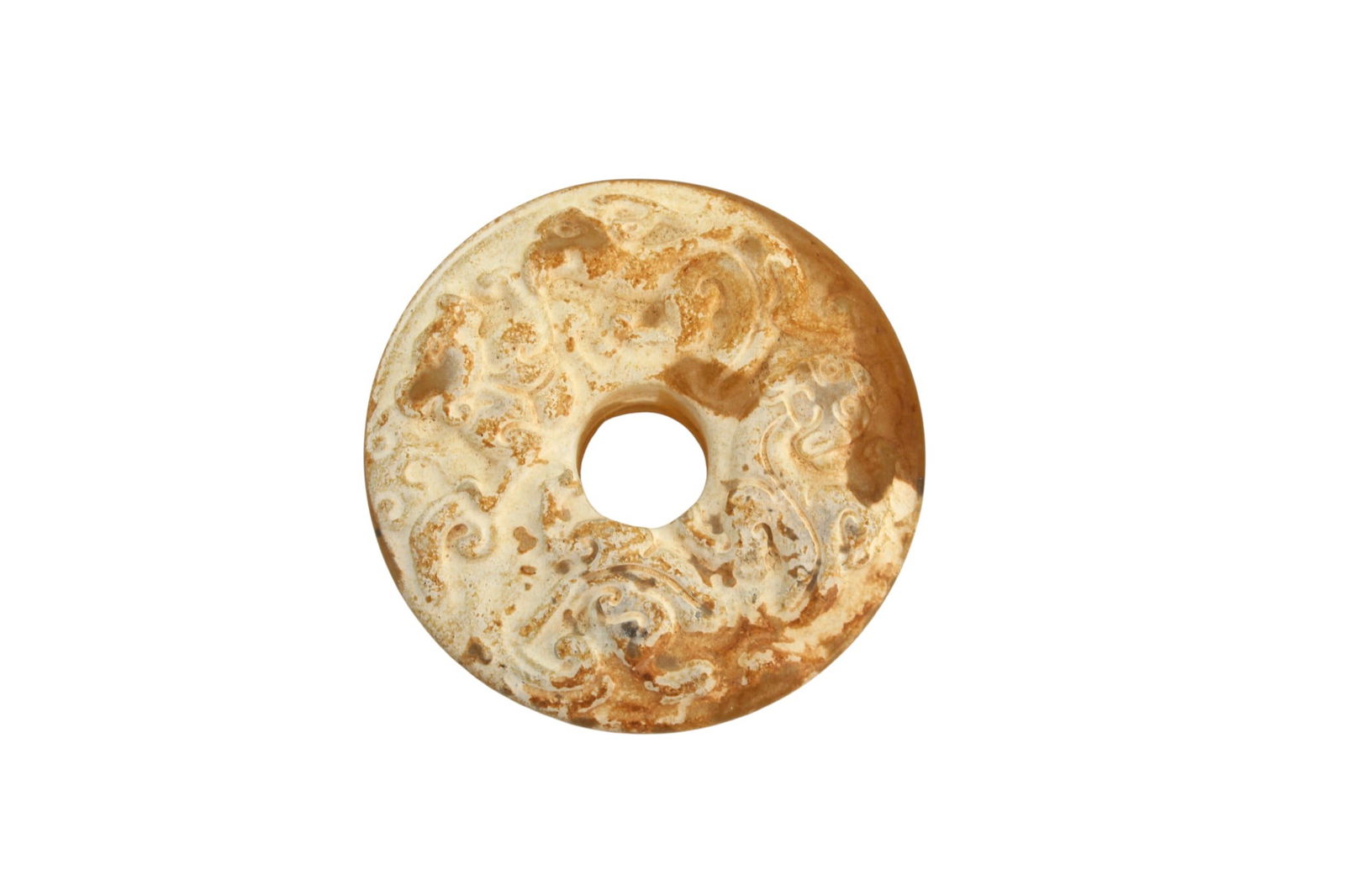 Chinese Carved Hardstone Bi Disk (1 of 6)