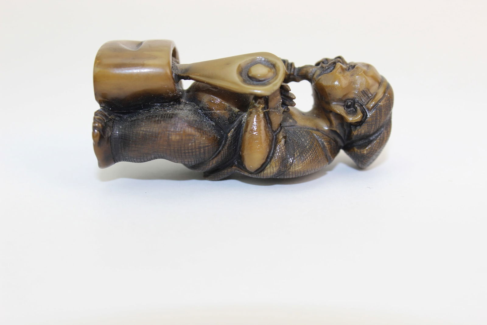Carved Netsuke & Hardstone Pendant Set - 7