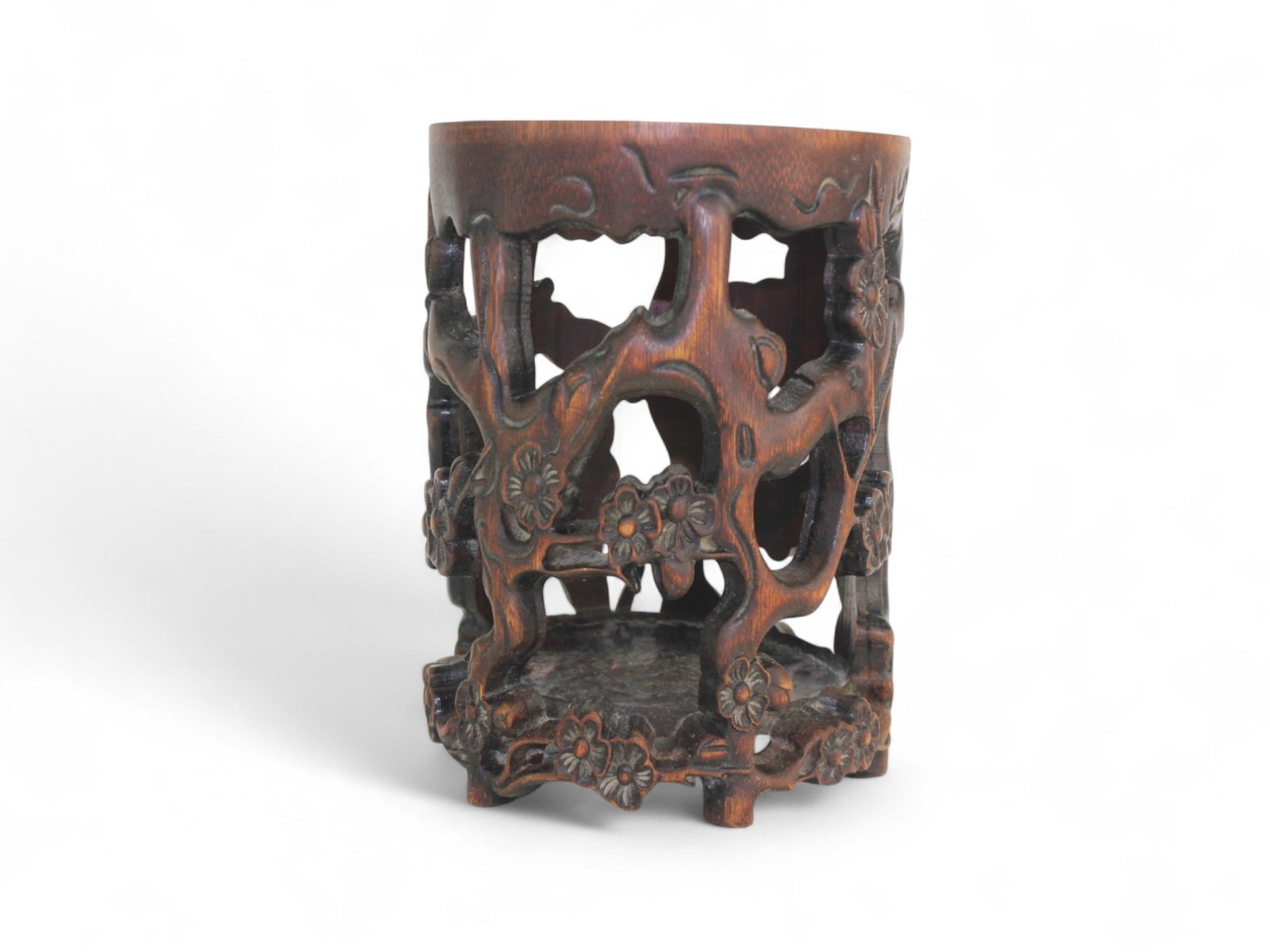 Two Chinese Carved Bamboo Containers - 5