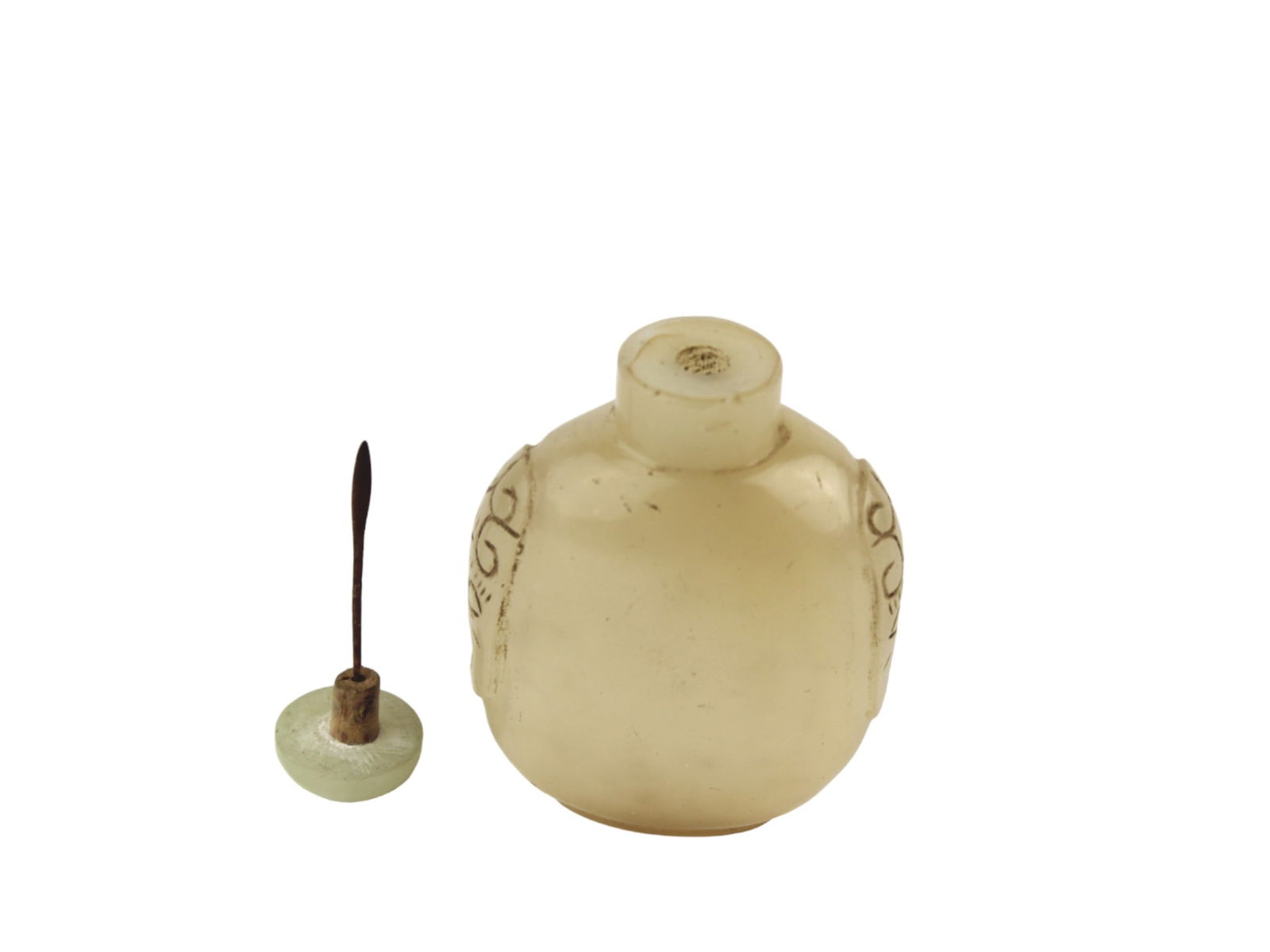 PEKING GLASSS SNUFF BOTTLE - 3