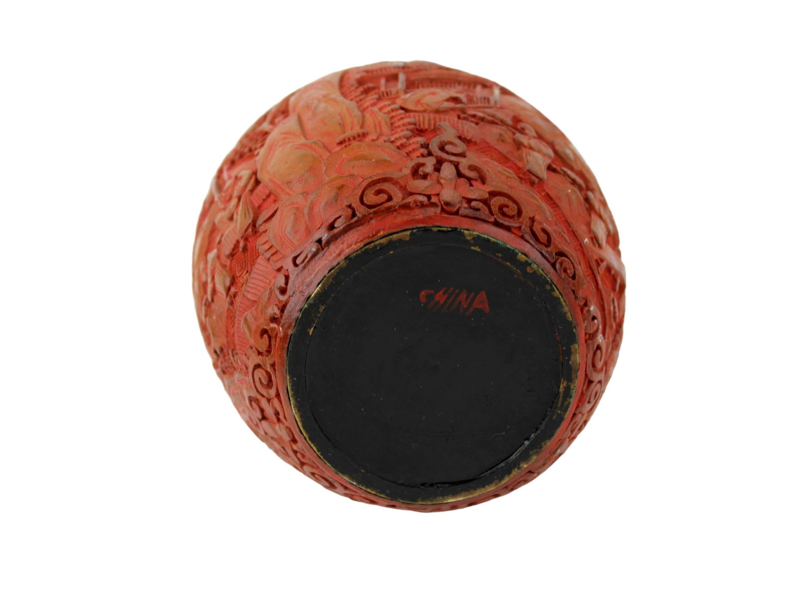 Chinese Cinnabar Lacquer Lidded Jar - 6