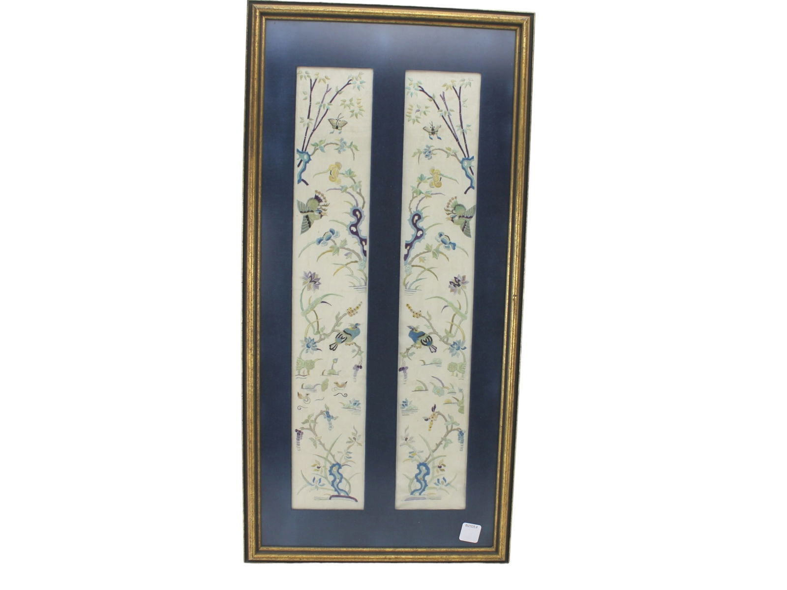 Framed Chinese Embroidered Silk Panels (1 of 4)