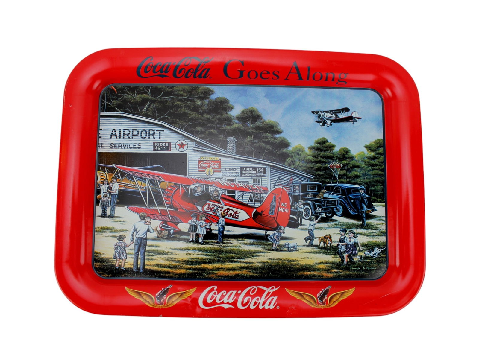 FIVE COCA COLA SERVING TRAYS - 11