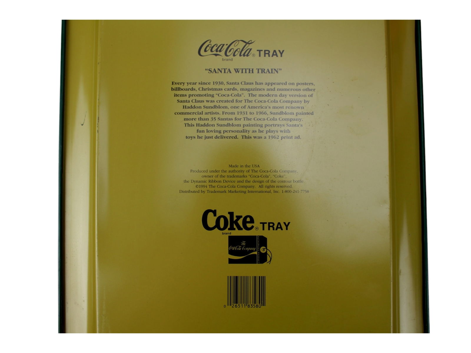 FIVE COCA COLA SERVING TRAYS - 8