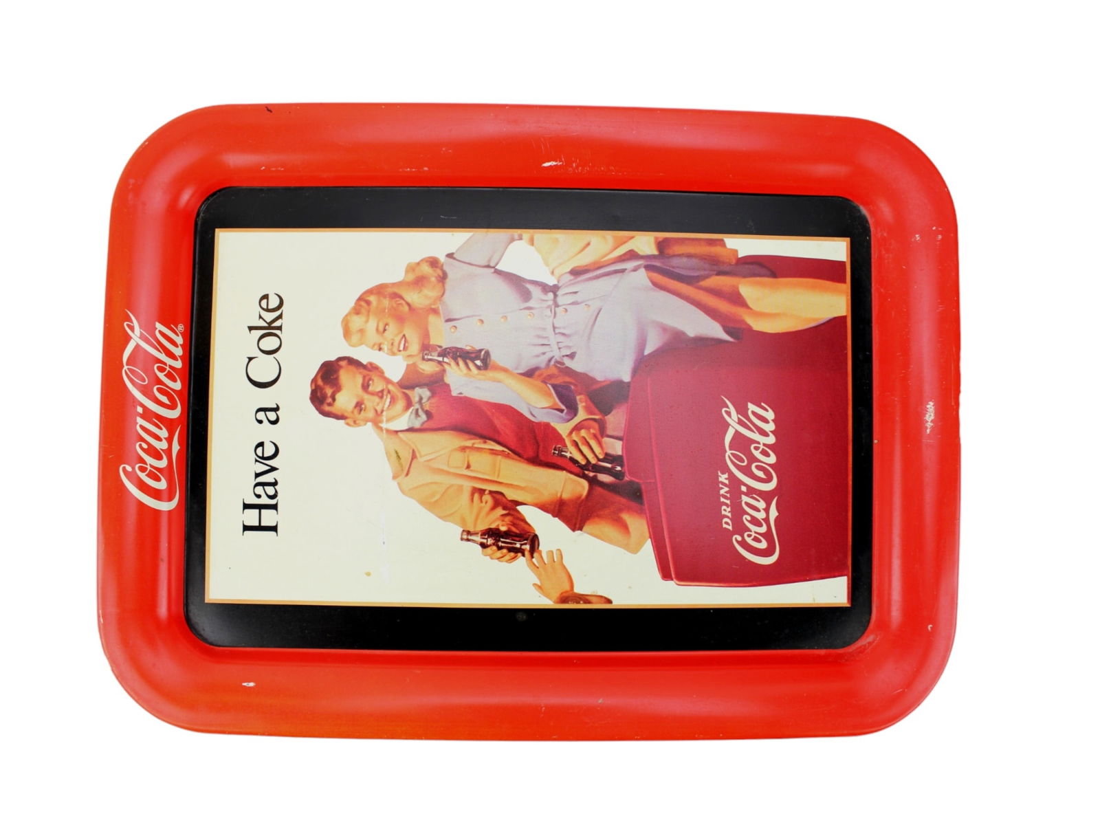FIVE COCA COLA SERVING TRAYS - 9