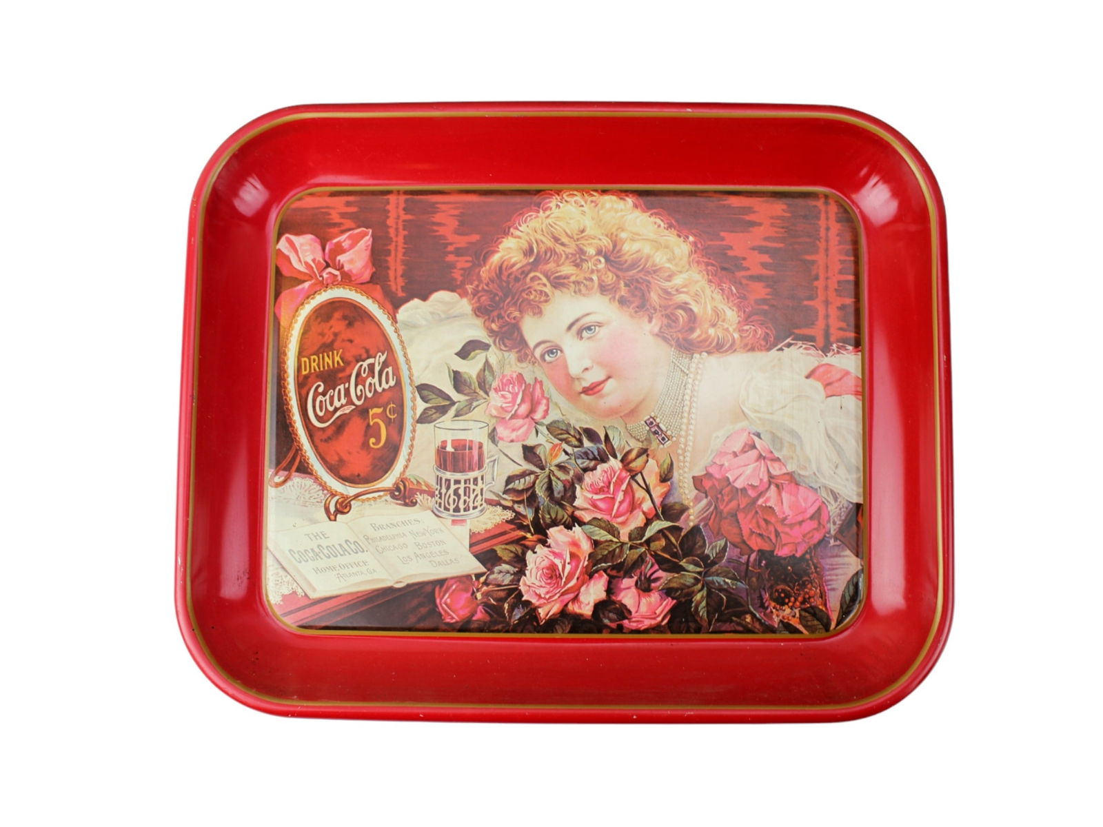 FOUR COCA COLA SERVING TRAYS - 2