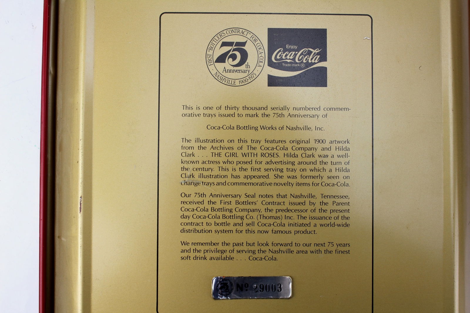 FOUR COCA COLA SERVING TRAYS - 4