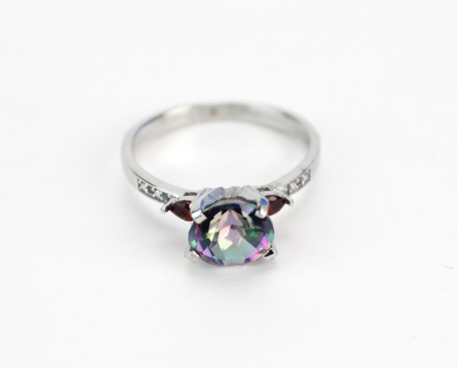 MYSTIC TOPAZ AND GARNET RING (1 of 6)