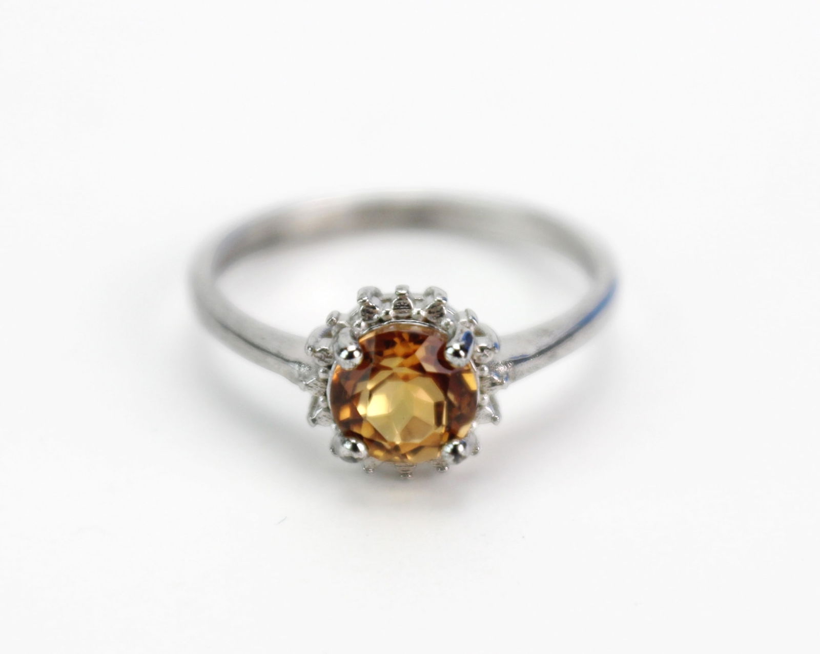 CITRINE SUNBURST RING IN STERLING SILVER (1 of 8)