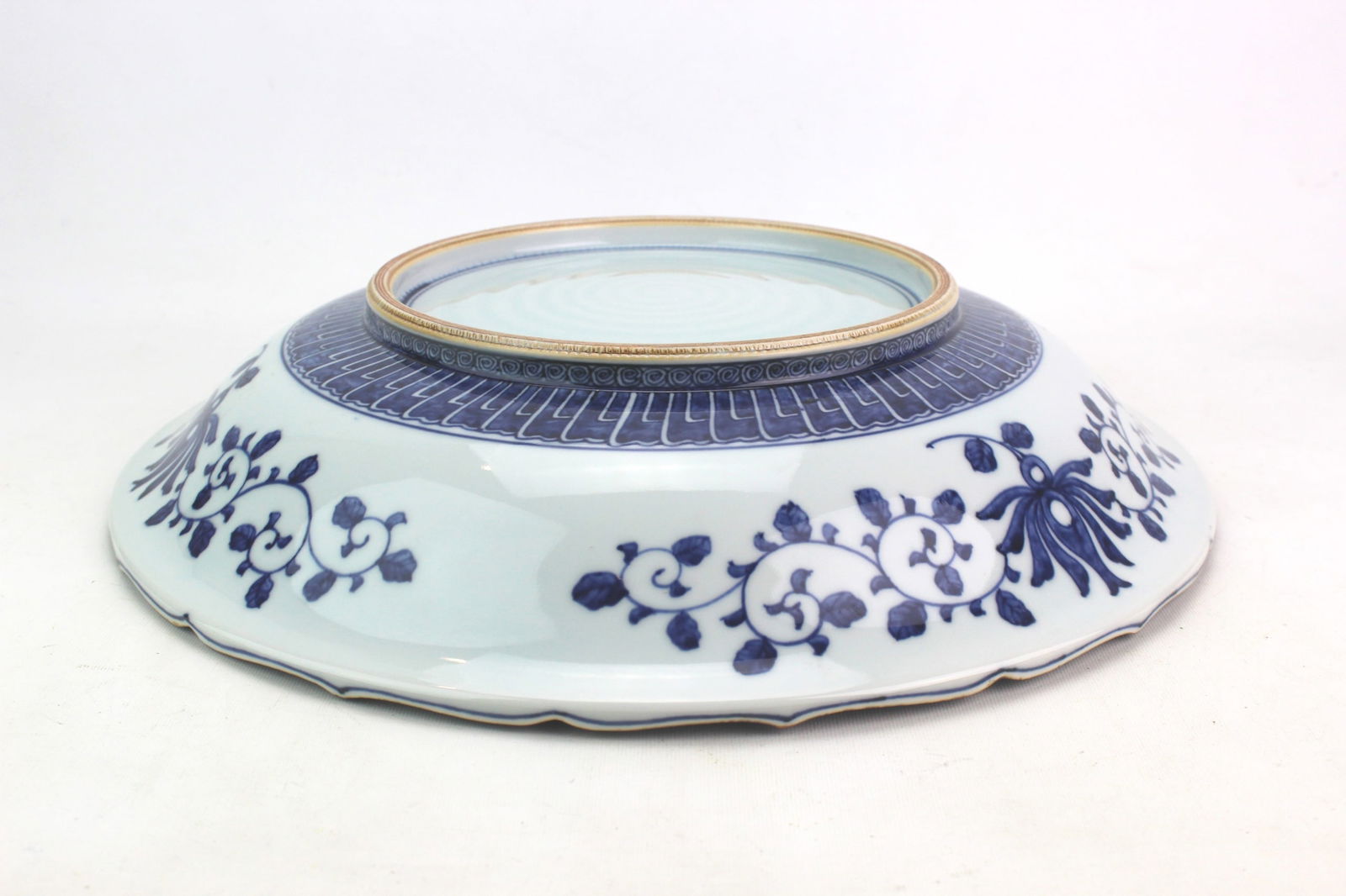 Large Blue & White Blossom Pattern Platter - 4