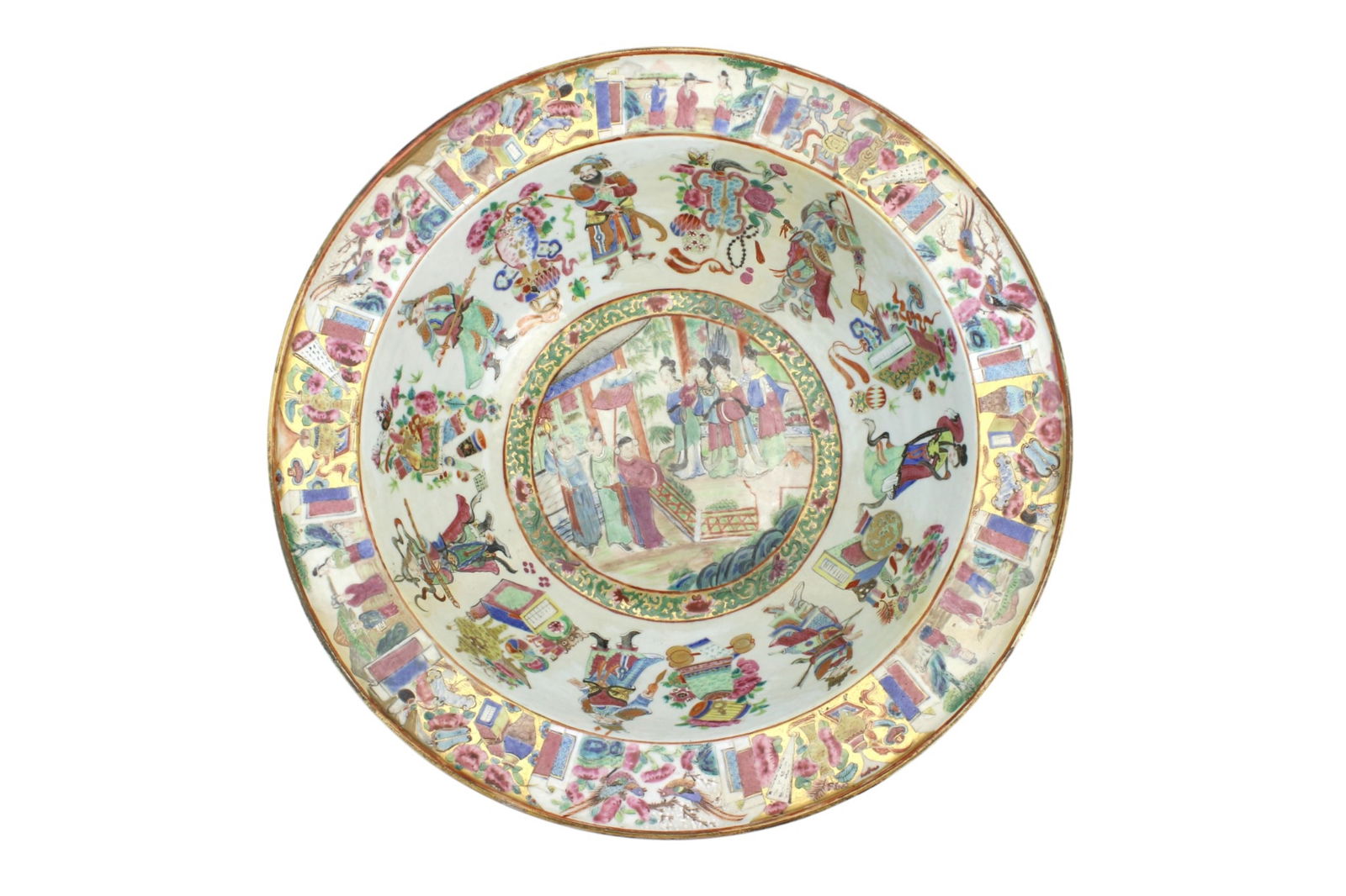 Chinese Export Rose Mandarin Basin (1 of 13)