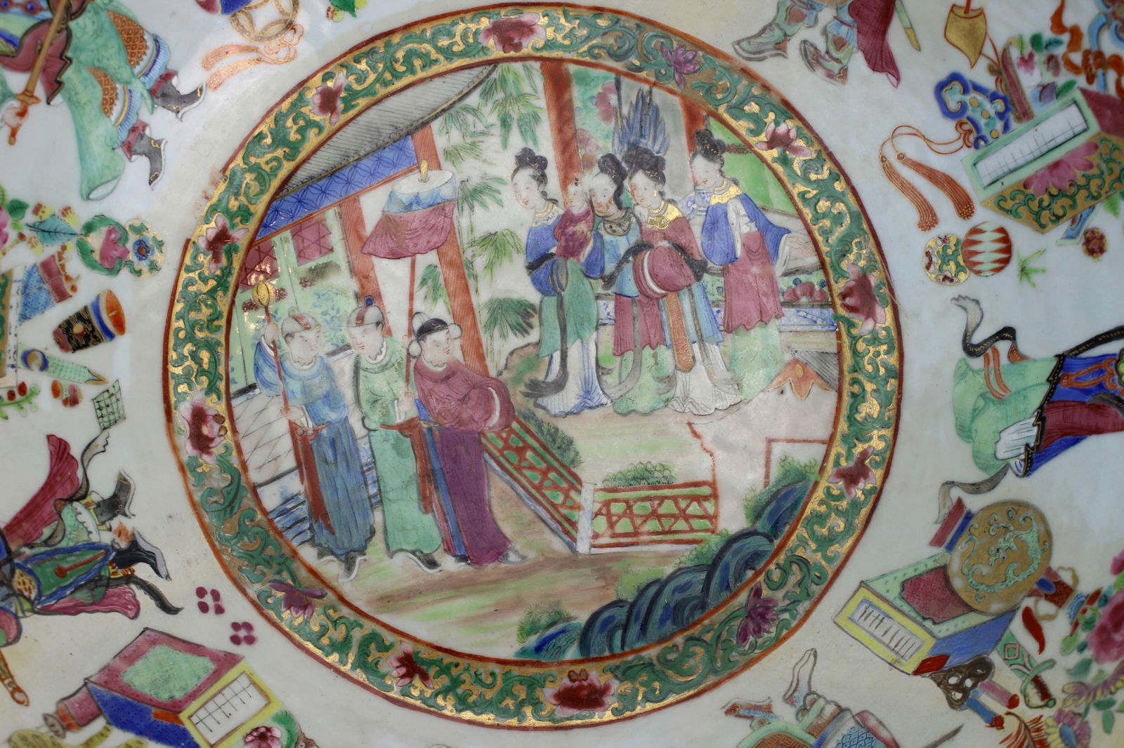 Chinese Export Rose Mandarin Basin - 5