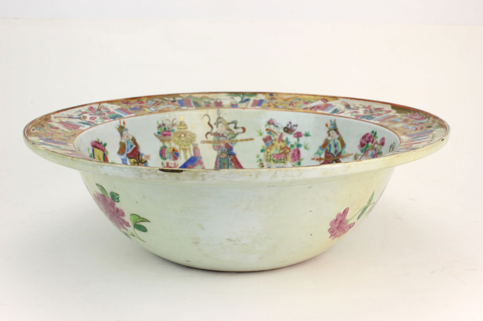 Chinese Export Rose Mandarin Basin - 7