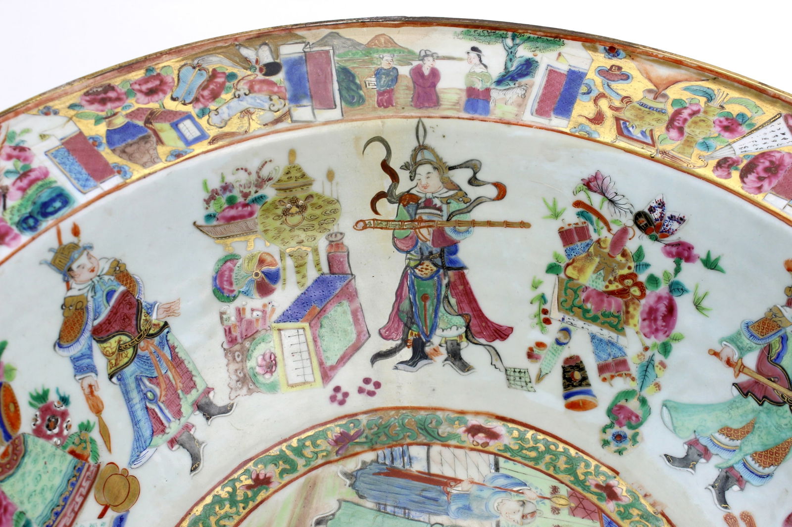 Chinese Export Rose Mandarin Basin - 8