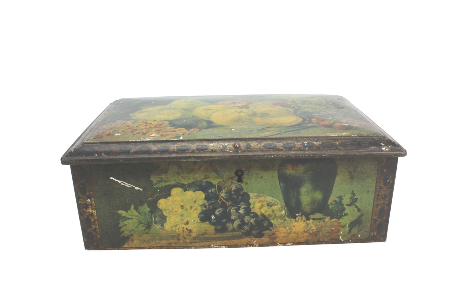 Two Vintage Fruit-Decorated Tin Boxes - 6