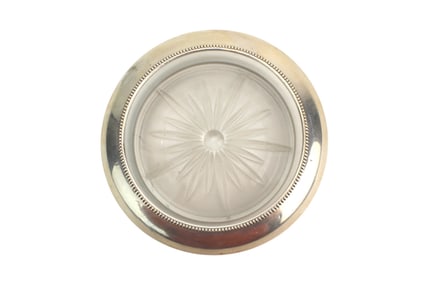 Frank Whiting Sterling Glass Coaster