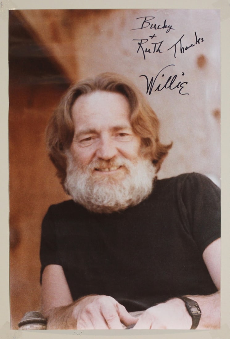 Signed Willie Nelson Portrait Photograph (1 of 2)
