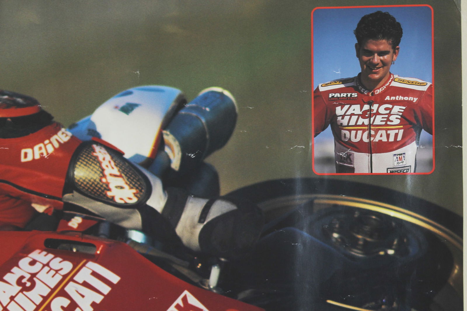 Anthony Gobert Signed Ducati Racing Poster - 3