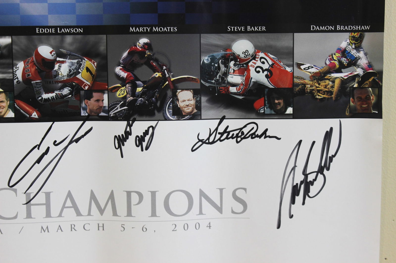 Two Signed Yamaha Motorcycle Racing Posters - 10